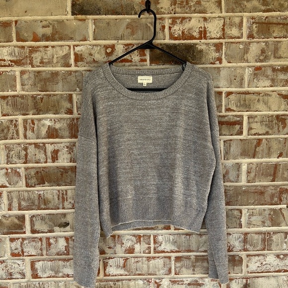 Thread & Supply Sweaters - Thread & Supply Perch Gray Heathered Lounge Sweater